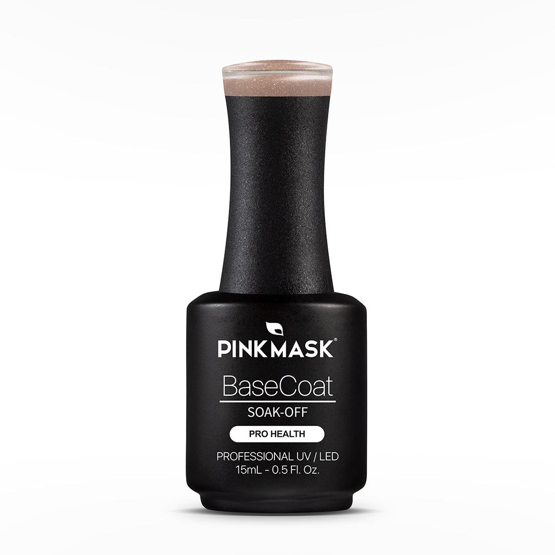Gel Color - Rubber Base Coat - Sparkly Sand