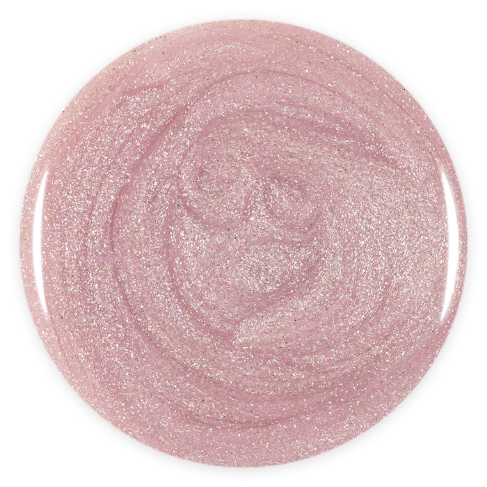 Gel Color - Rubber Base Coat - Sparkly Rose