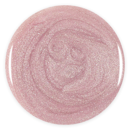 Gel Color - Rubber Base Coat - Sparkly Rose