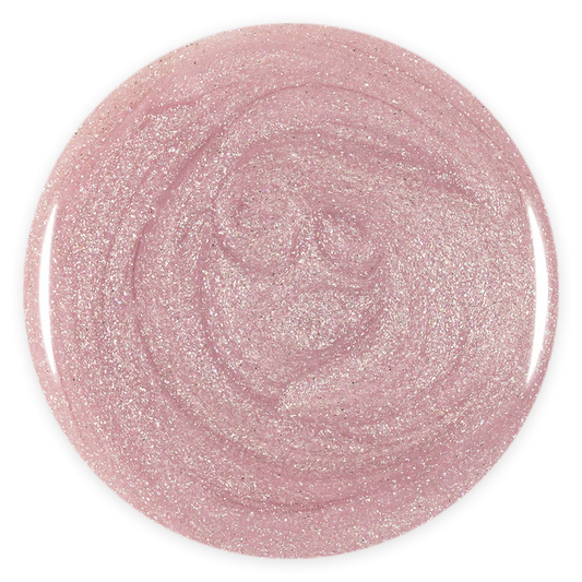 Gel Color - Rubber Base Coat - Sparkly Rose
