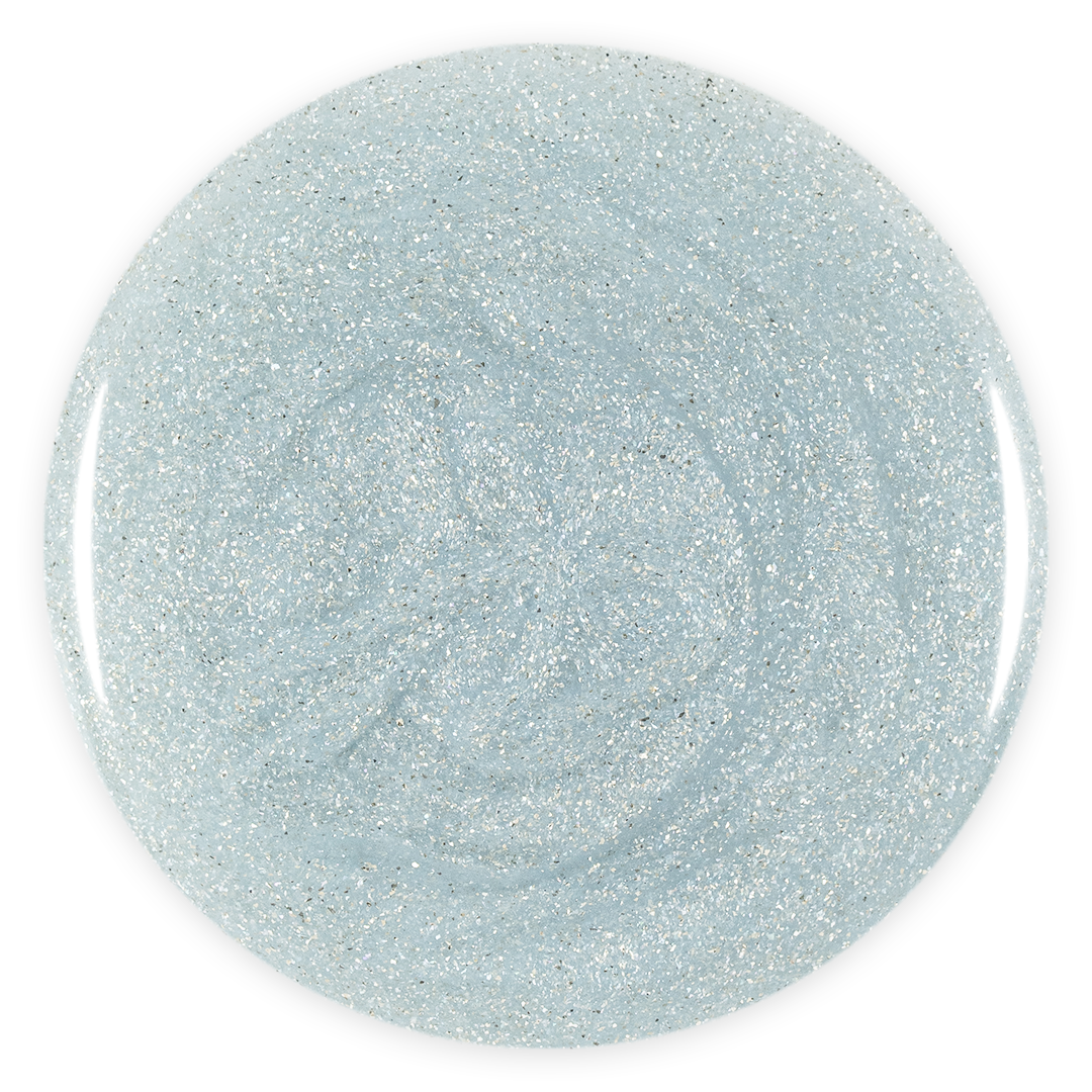 Gel Color - Rubber Base Coat - Sparkly Sky