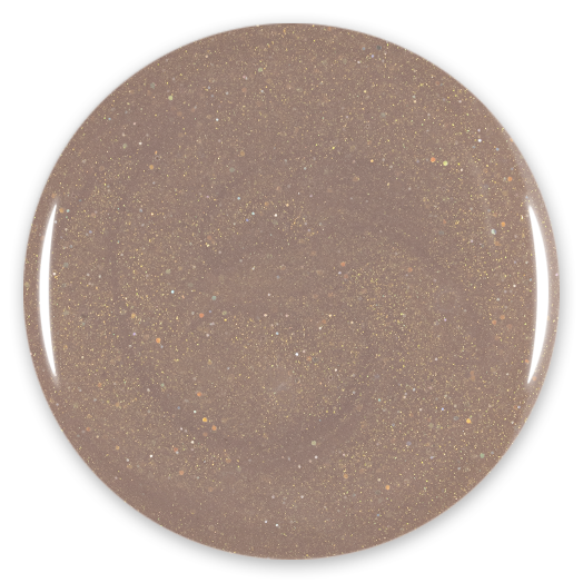 Gel Color - Rubber Base Coat - Sparkly Sand