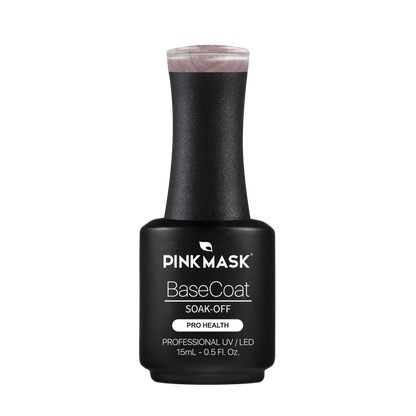 Gel Color - Rubber Base Coat - Sparkly Rose